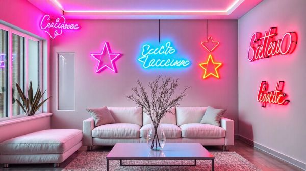 Les tendances déco avec des néons LED personnalisés en 2023