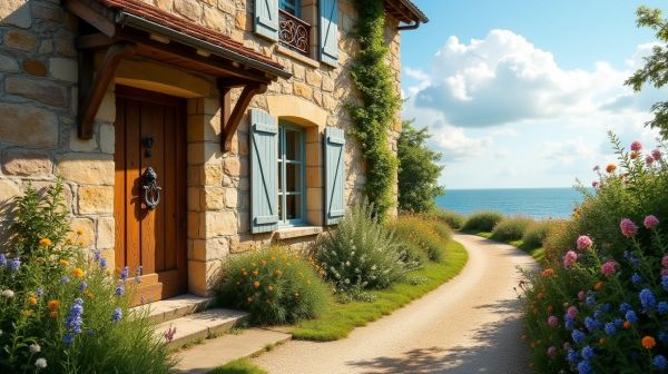 Maison de famille au bord de la Manche : repenser la cuisine sans la dénaturer