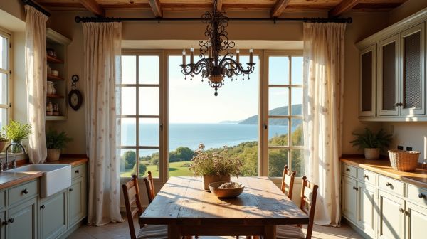 Maison de famille au bord de la Manche : repenser la cuisine sans la dénaturer