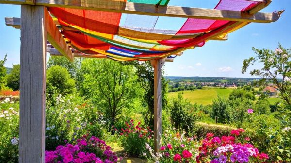 Top idées pour une pergola tissu multicolore à Ancenis