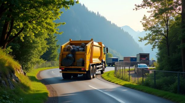 Transport de déchets en Suisse : de la benne au centre de valorisation